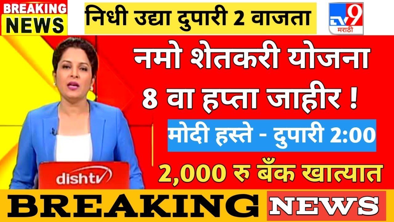 Namo Shetkari 8th Installment Date