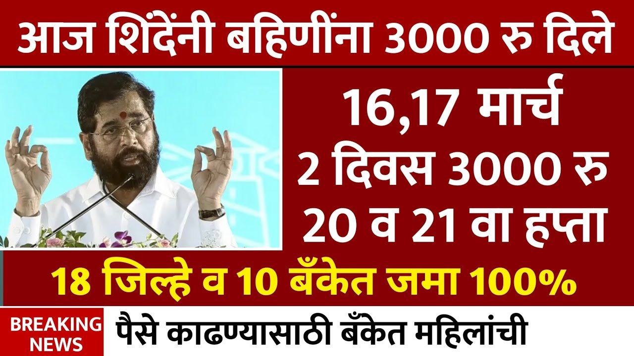 लाडकी बहीण योजना: खात्यात ३००० रुपये खात्यावर जमा; गावानूसार यादी पहा